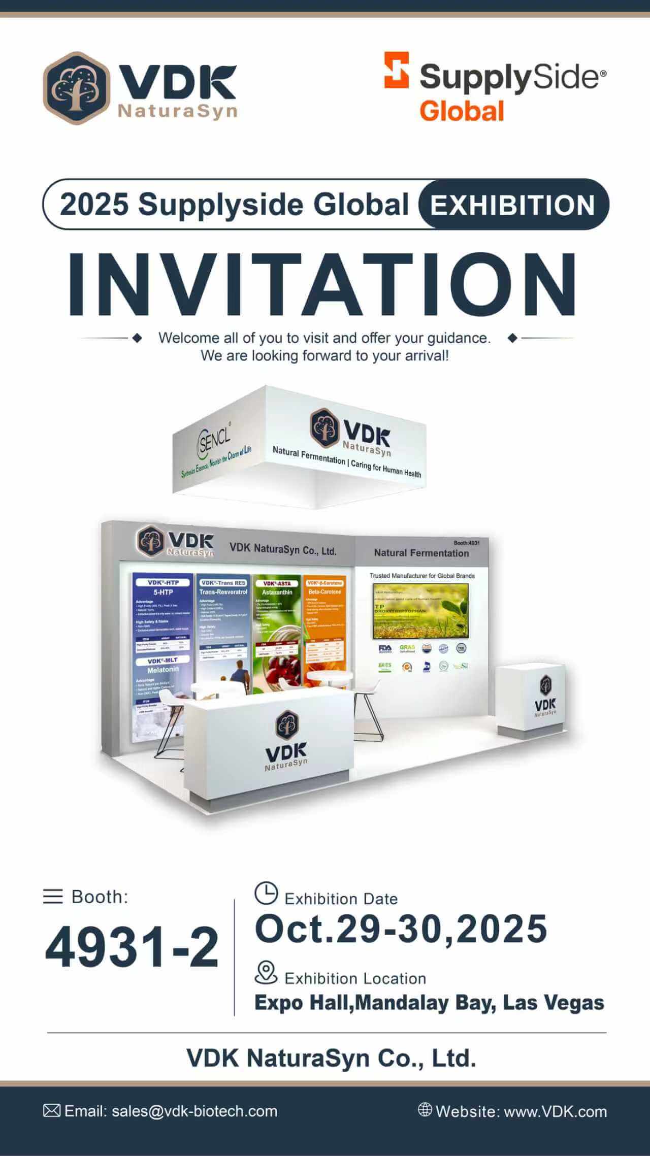 VDK NaturaSyn Showcases Innovative Products Including VDK® Astaxanthin Oleoresin at 2025 Supply Side Global (U.S.)